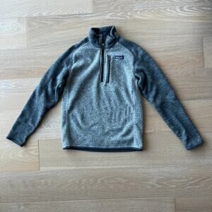 Patagonia Men's Better Sweater 1/4 Zip Nickel Forge Grey